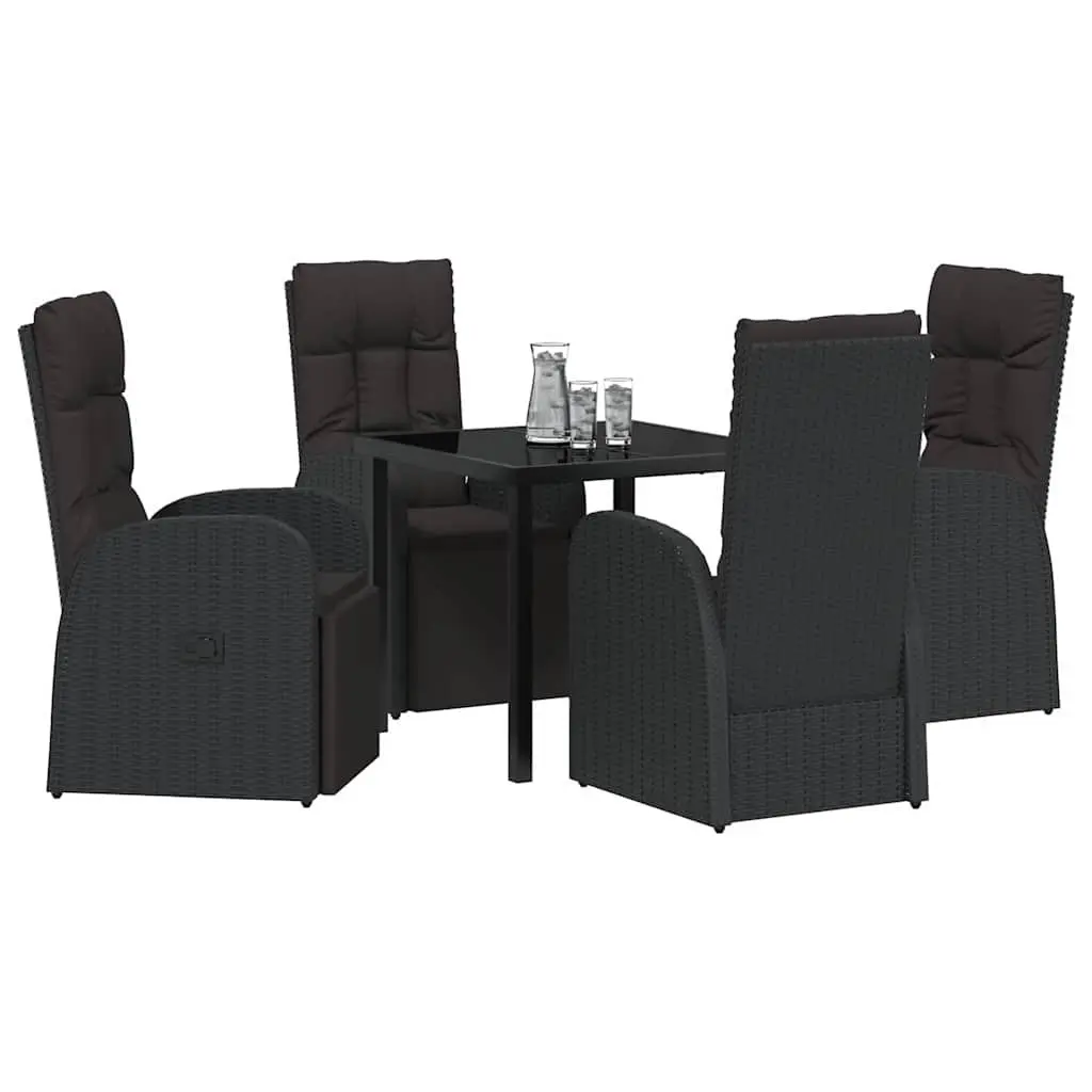 5-Piece Black Dining Set