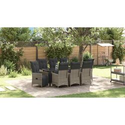 Practical 9-Piece Garden Dining Set for Outdoor Enjoyment