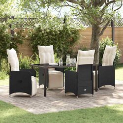 Practical 5-Piece Dining Set for Outdoor Relaxation