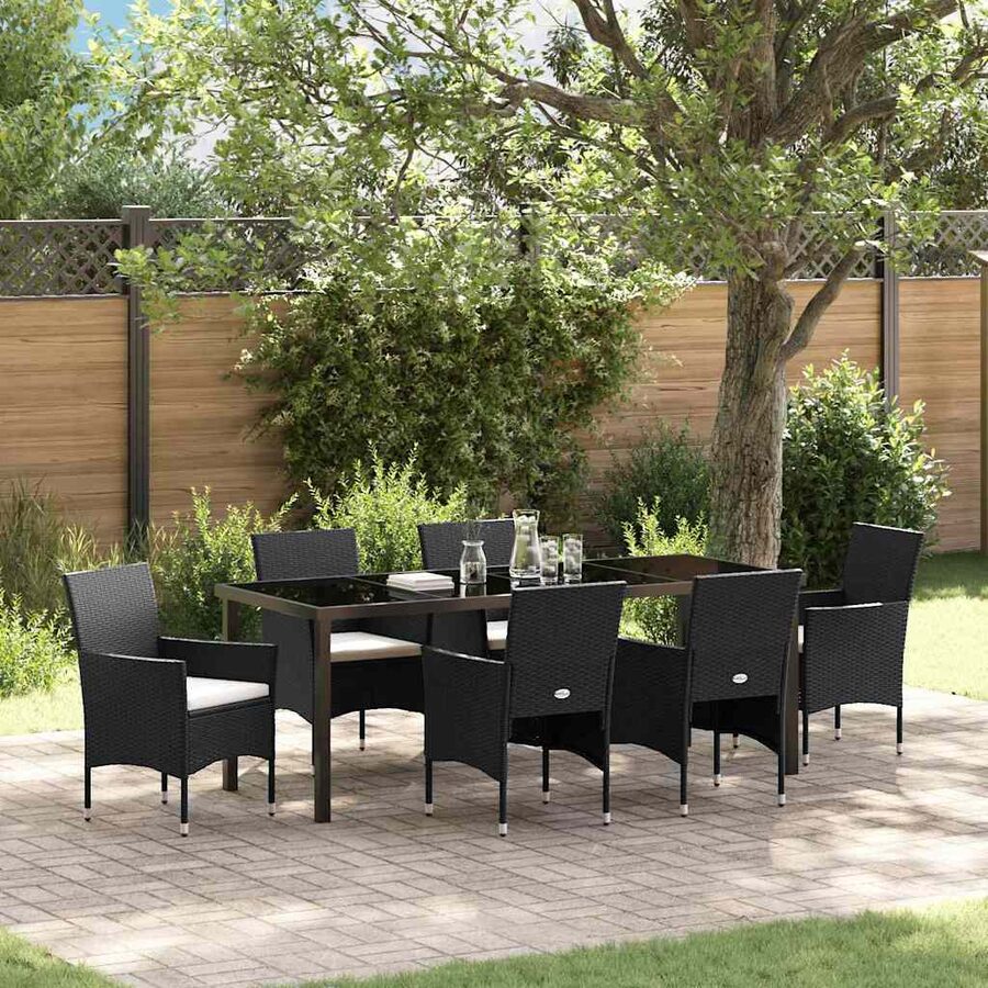 Comfortable 7 Piece Dining Set for Outdoor Use