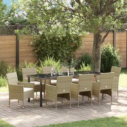 Comfortable and Durable 9-Piece Garden Dining Set