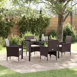 Comfortable 5 Piece Garden Dining Set with Value