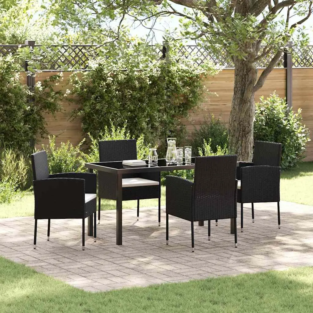 5-Piece Garden Dining Set with Cushions