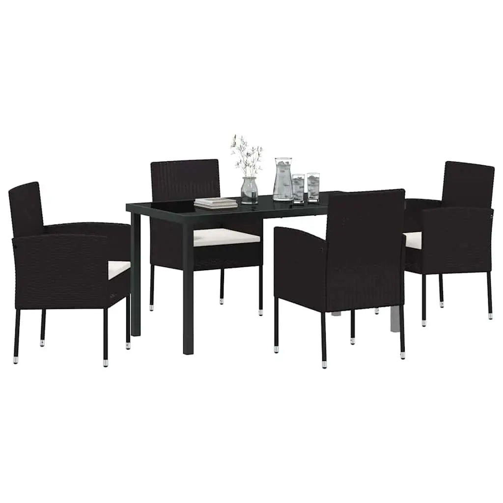 5-Piece Garden Dining Set with Cushions