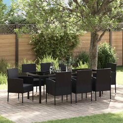 Quality Outdoor Dining Set: 9 Pieces, Cushions Included