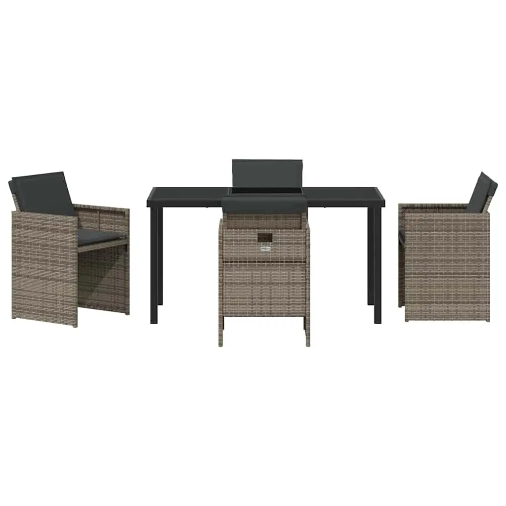 5-Piece Grey Garden Dining Set