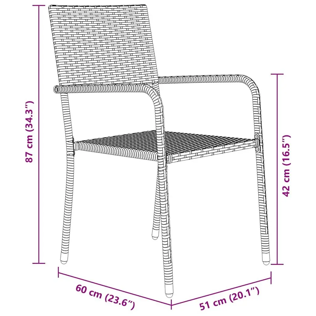 Outdoor Garden Dining Set with Cushions