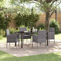 Affordable 5 Piece Outdoor Dining Set with Comfort
