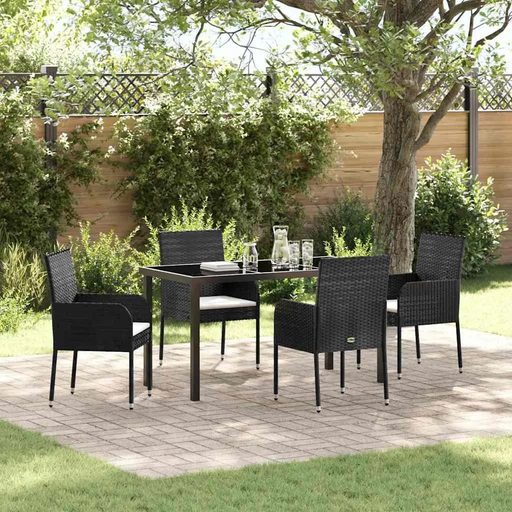 5-Piece Garden Dining Set with Cushions