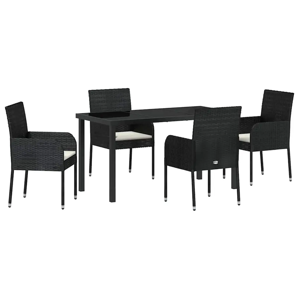 5-Piece Garden Dining Set with Cushions