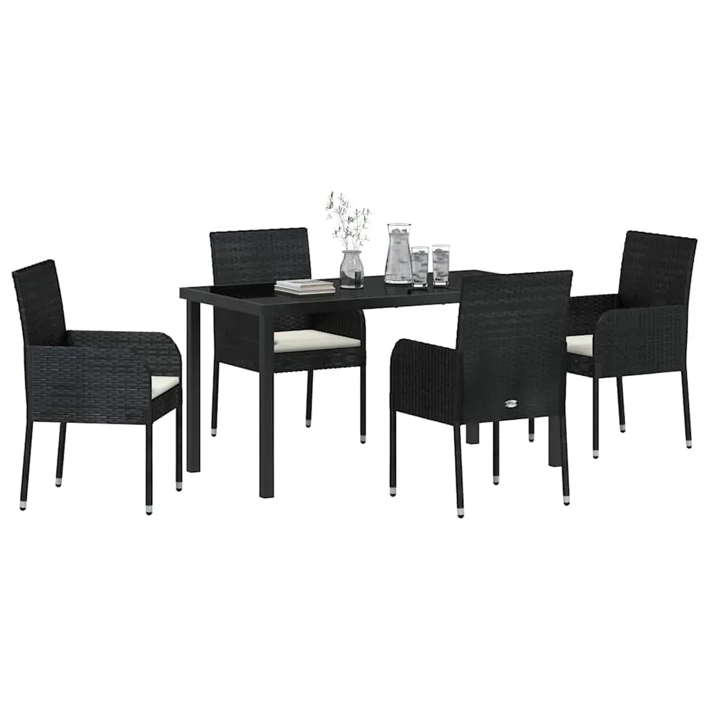 5-Piece Garden Dining Set with Cushions