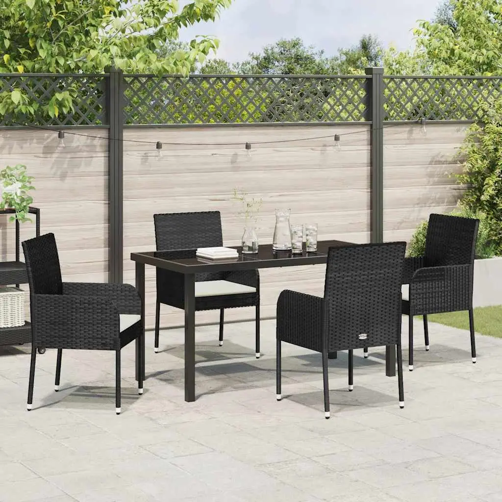 5-Piece Garden Dining Set with Cushions