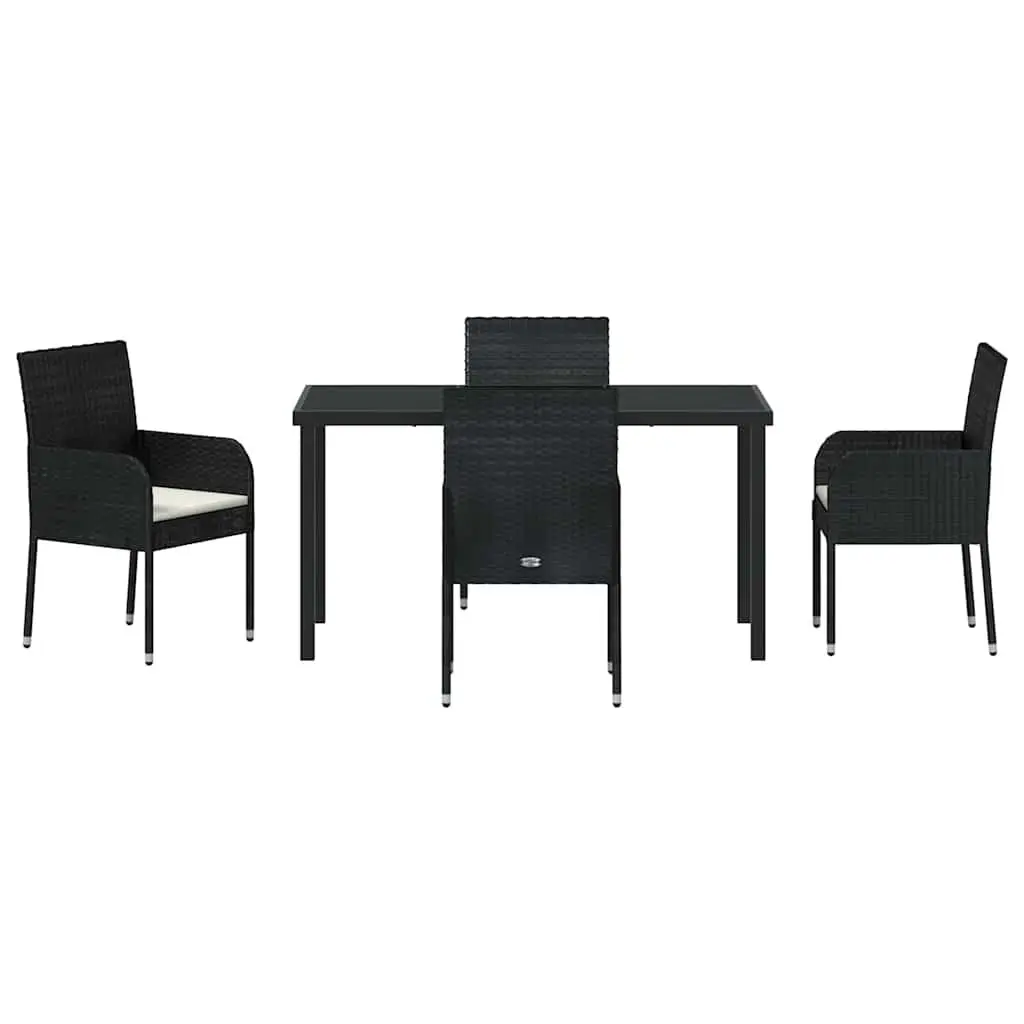 5-Piece Garden Dining Set with Cushions