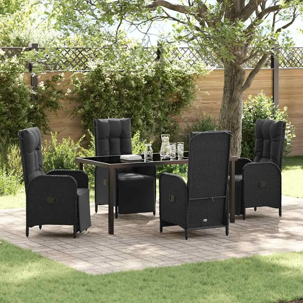 5-Piece Outdoor Dining Set with Cushions