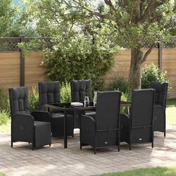 Versatile 7 Piece Garden Dining Set with Cushions