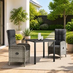 Affordable 3 Piece Garden Dining Set with Comfort and Style