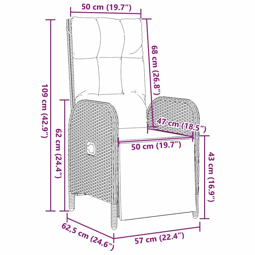 7-Piece Grey Dining Set for Outdoor Use