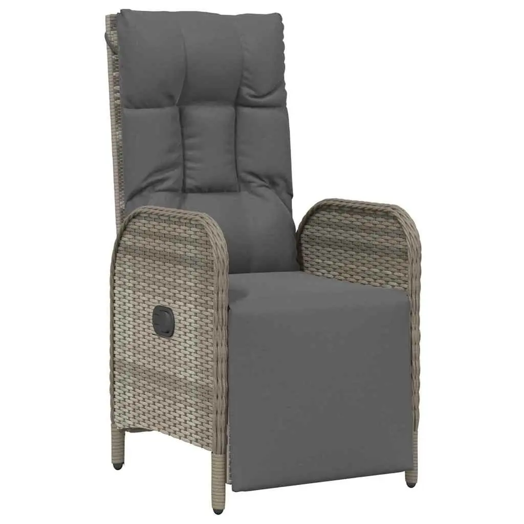 7-Piece Grey Dining Set for Outdoor Use
