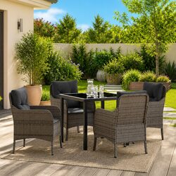Comfortable and Reliable 5-Piece Outdoor Dining Set