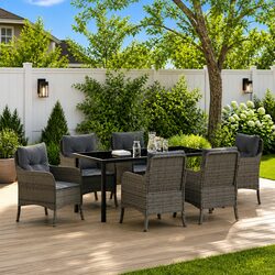 Reliable and Stylish 7-Piece Outdoor Dining Set