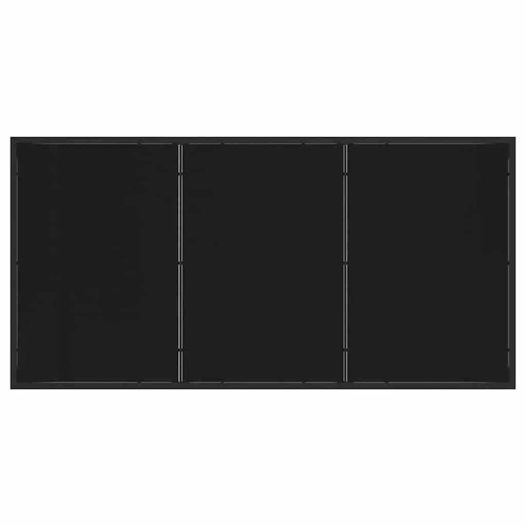 Garden Dining Set 5 Piece Outdoor Furniture Black Poly Rattan Steel Frame