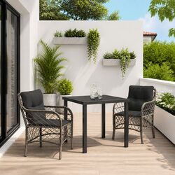 Comfortable and Durable 3 Piece Garden Dining Set