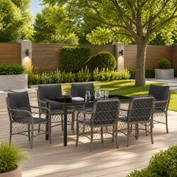 Reliable 7-Piece Garden Dining Set for Outdoor Entertaining