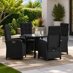 5-Piece Garden Dining Set: Comfort Meets Durability