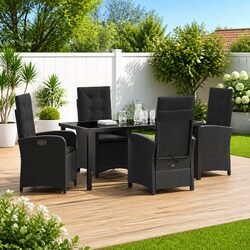 Comfortable 5-Piece Garden Dining Set for Relaxation
