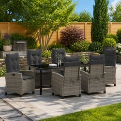 7-Piece Grey Dining Set: Quality and Comfort Combined