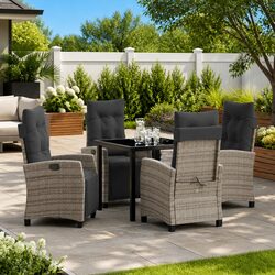Reliable 5-Piece Garden Dining Set for Your Outdoor Space