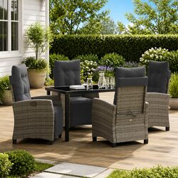 Comfortable 5 Piece Outdoor Dining Set: Value and Style