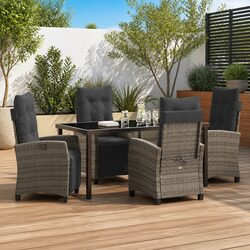 Comfortable and Versatile 5-Piece Outdoor Dining Set