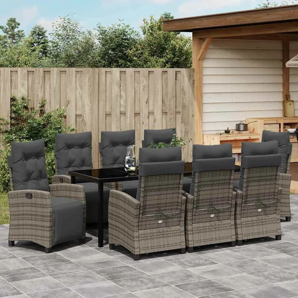 9 Piece Garden Dining Set