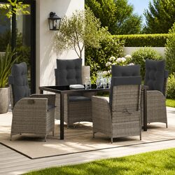 Value-Focused 5 Piece Outdoor Dining Set with Comfort
