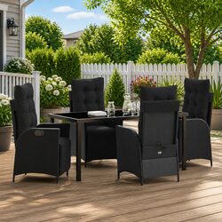 Comfortable 5-Piece Garden Dining Set for Relaxation