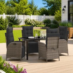 Comfort and Value in a 5-Piece Garden Dining Set