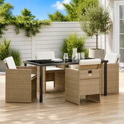 Affordable 5-Piece Outdoor Dining Set with Durable Materials