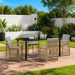 Comfortable 5-Piece Outdoor Dining Set - Value and Style