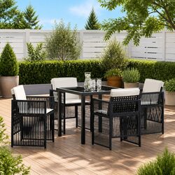 Value and Practicality in a 5 Piece Garden Dining Set