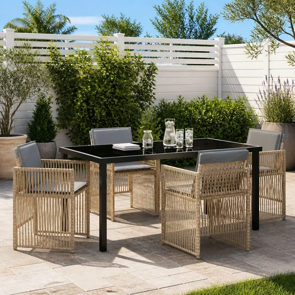 5-Piece Dining Set for Outdoor Use