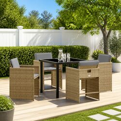 Practical 5-Piece Outdoor Dining Set for Any Space