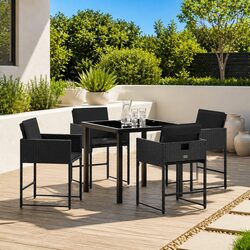 Reliable 5-Piece Dining Set for Outdoor Spaces