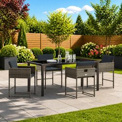 Durable 5-Piece Dining Set with Comfort and Style