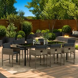 Reliable and Stylish 9-Piece Garden Dining Set