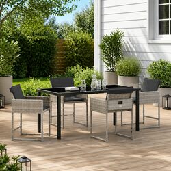 Reliable 5-Piece Garden Dining Set: Comfort Meets Value