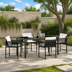 Reliable 5-Piece Outdoor Dining Set with Comfort