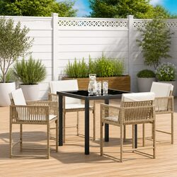 Practical 5-Piece Garden Dining Set for Outdoor Living