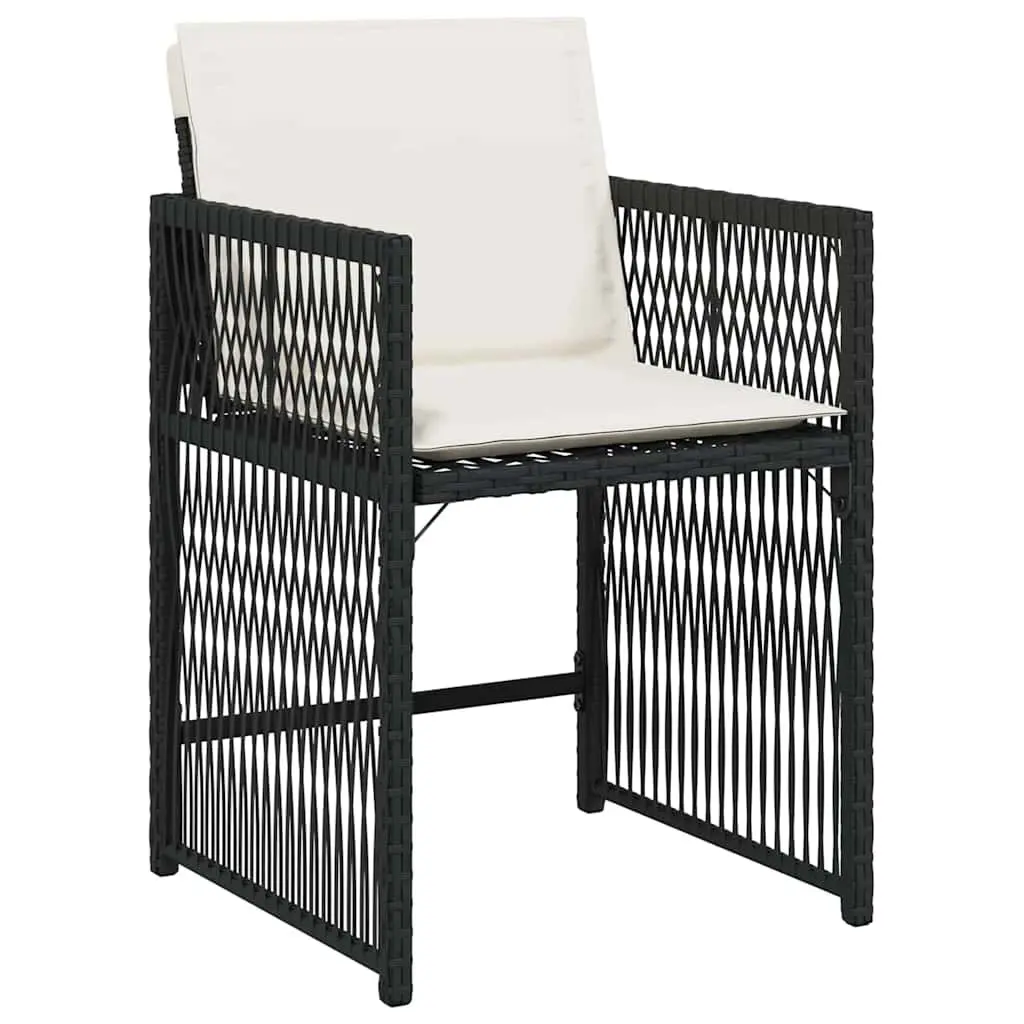 Black 5-Piece Garden Dining Set