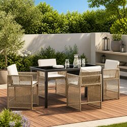 Quality 5 Piece Garden Dining Set for Outdoor Comfort
